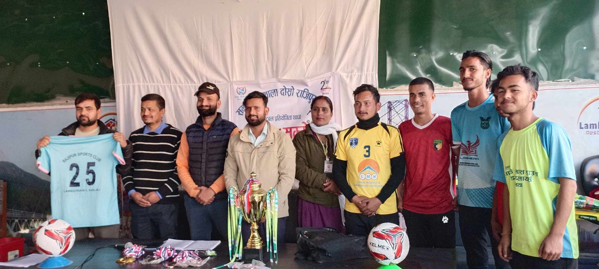 कैलालीमा समता पाठशाला दोस्रो राजिपुर कप फुटबल प्रतियोगिता हुदै
